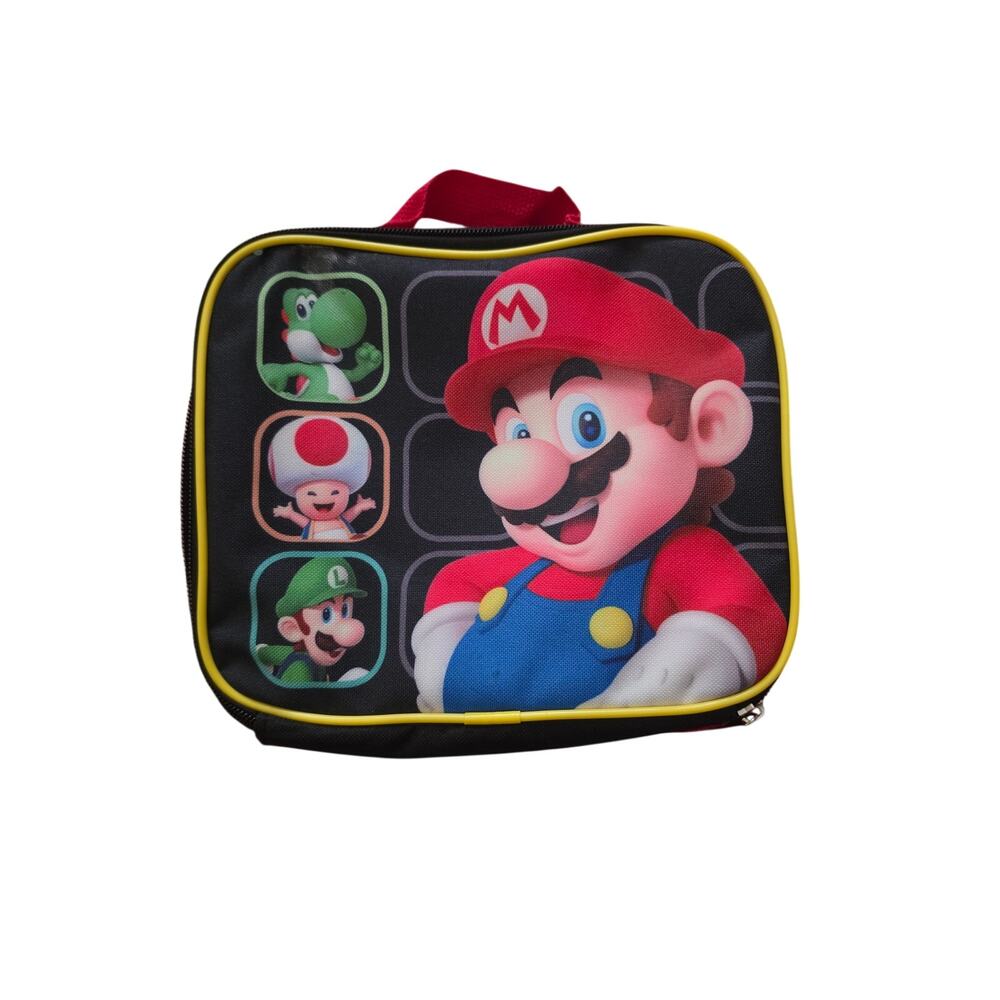 Nintendo Super Mario Bros Lunch Bag Box Yoshi Luigi Toad Insulated Soft Cooler